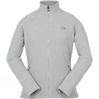 Chaquetas The North Face 100 Glacier Full Zip Mujer Gris Claro - Chile NZF810537